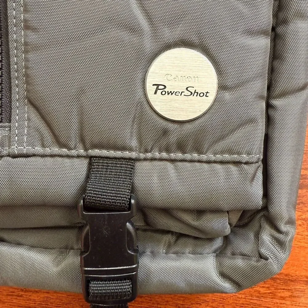 CANON Shoulder Camera Bag Power‎ Shot Dark Gray Medium Case Holster Satchel aa87